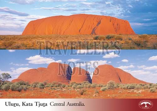 Uluru, Kata Tjuta Post Card front