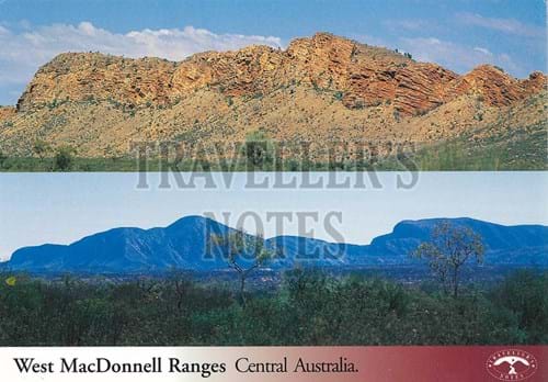West MacDonnell Ranges Post Card front