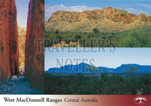 West MacDonnell Ranges Post Card front