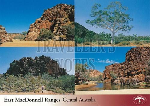 East MacDonnell Ranges Post Card front