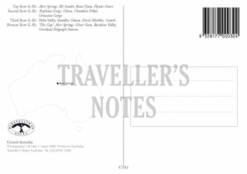 Central Australia Post Card back