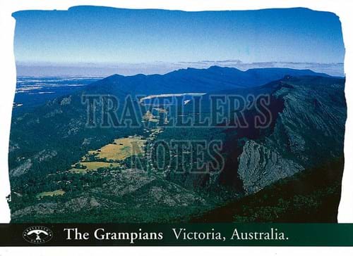 The Grampians Scenic View Post Card front