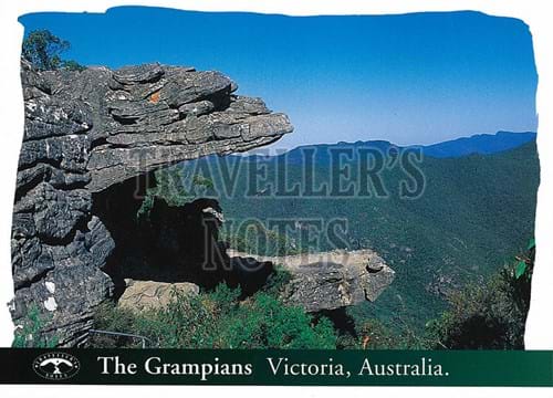 The Grampians Rock Formation Post Card front