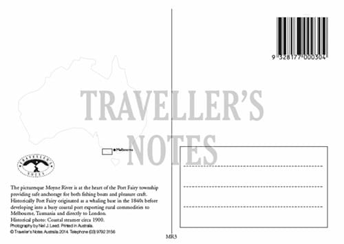 Mayne River Post Card Back