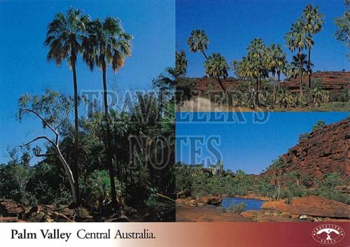 Palm Valley Post Card front