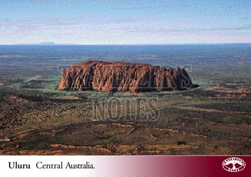 Uluru Post Card Front
